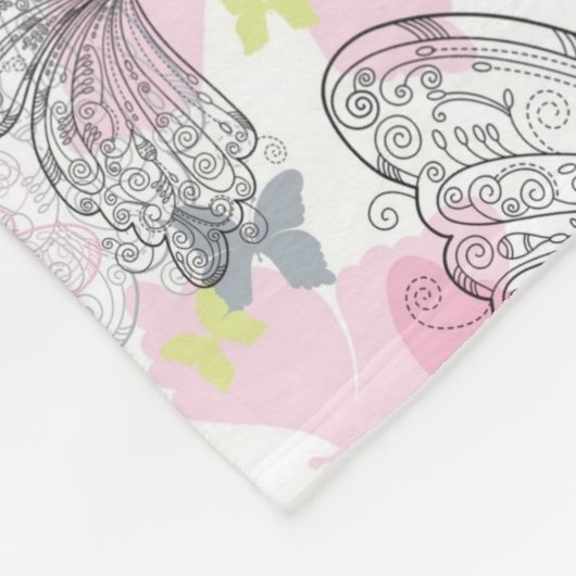 Couverture Polaire Arrière - plan avec le papillon (Coin)