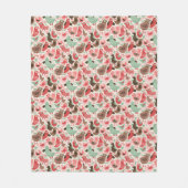 Couverture Polaire arrière - plan avec les oiseaux mignons (Devant)