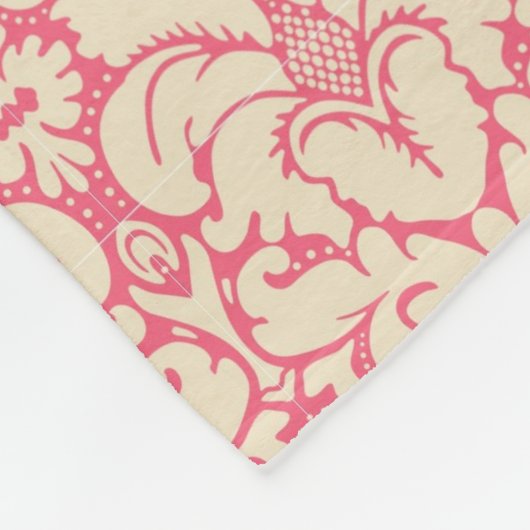 Couverture Polaire Arrière - plan baroque 2 de damassé de style (Coin)