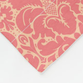 Couverture Polaire Arrière - plan baroque de damassé de style (Coin)