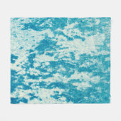 Couverture Polaire Arrière - plan bleu texturé en tissu dense. Con (Devant (Horizontal))