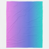 Couverture Polaire Arrière - plan bleu violet et vert ombre (Devant)