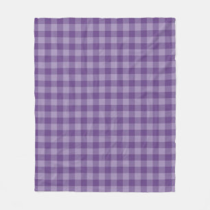 Couverture Polaire Arrière - plan checkered violet