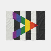 Couverture Polaire ARRIÈRE - PLAN couleur LGBT Ally Pride (Devant (Horizontal))