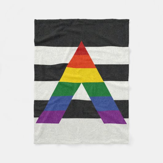 Couverture Polaire ARRIÈRE - PLAN couleur LGBT Ally Pride (Devant)