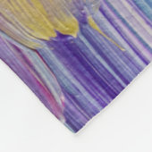 Couverture Polaire Arrière - plan d'art Abstrait peint à la main (Coin)