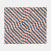 Couverture Polaire Arrière - plan de bandes diagonales symétriques 10 (Devant (Horizontal))