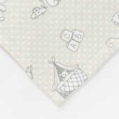 Couverture Polaire Arrière - plan de bébé (Coin)
