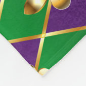 Couverture Polaire Arrière - plan de bijoux Mardi Gras (Coin)