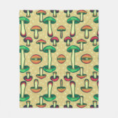 Couverture Polaire Arrière - plan de champignons (Devant)