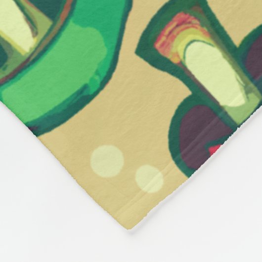 Couverture Polaire Arrière - plan de champignons (Coin)