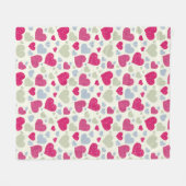 Couverture Polaire Arrière - plan de coeurs (Devant (Horizontal))