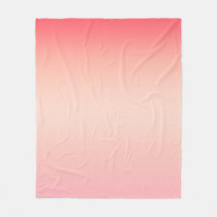 Couverture Polaire Arrière - plan de dégradé de couleur rose rouge et