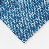 Couverture Polaire Arrière - plan de denim texturé. Trou déchiré dans (Coin)