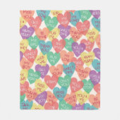 Couverture Polaire Arrière - plan de forme d'amour (Devant)