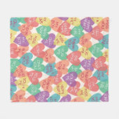 Couverture Polaire Arrière - plan de forme d'amour (Devant (Horizontal))