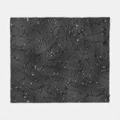 Couverture Polaire Arrière - plan de luxe monochromatique noir (Devant (Horizontal))