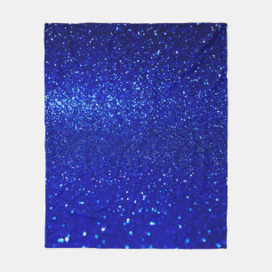Couverture Polaire arrière - plan de parties scintillant bleu brillan