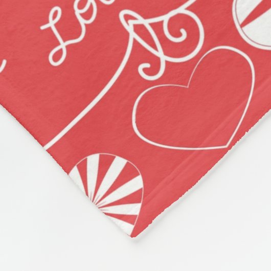 Couverture Polaire Arrière - plan de Saint Valentin (Coin)