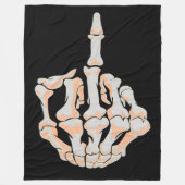 Couverture Polaire Arrière - plan de satin de crâne de doigt moyen (Devant)