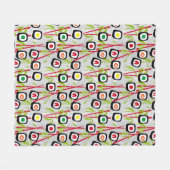 Couverture Polaire Arrière - plan de sushi (Devant (Horizontal))