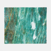 Couverture Polaire Arrière - plan de texture de marbre vert ou émerau (Devant (Horizontal))