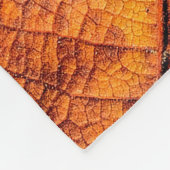 Couverture Polaire Arrière - plan de texture feuille sèche (Coin)