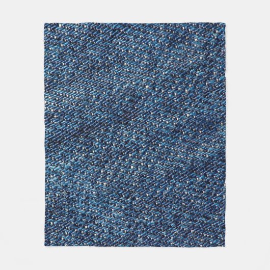 Couverture Polaire Arrière - plan de texture jean bleu denim. (Devant)
