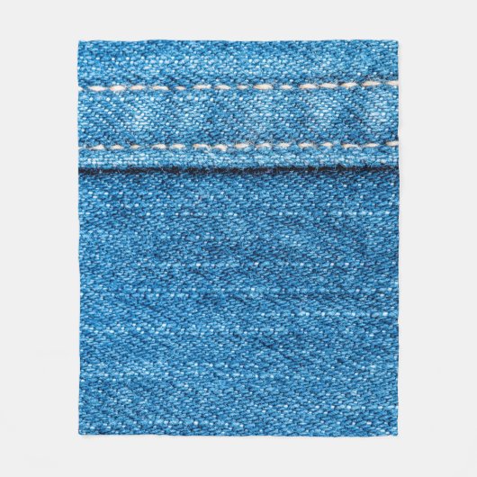 Couverture Polaire Arrière - plan de texture jeans bleu. (Devant)