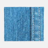 Couverture Polaire Arrière - plan de texture jeans bleu. (Devant (Horizontal))