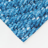Couverture Polaire Arrière - plan de texture jeans bleu. (Coin)