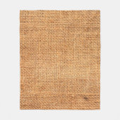 Couverture Polaire arrière - plan de tissu de burlap Brown ou tissu d (Devant)