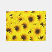 Couverture Polaire Arrière - plan de tournesols (Devant (Horizontal))