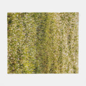Couverture Polaire Arrière - plan d'herbe fraîche vert printemps, ave (Devant (Horizontal))