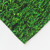 Couverture Polaire Arrière - plan d'herbe verte (Coin)