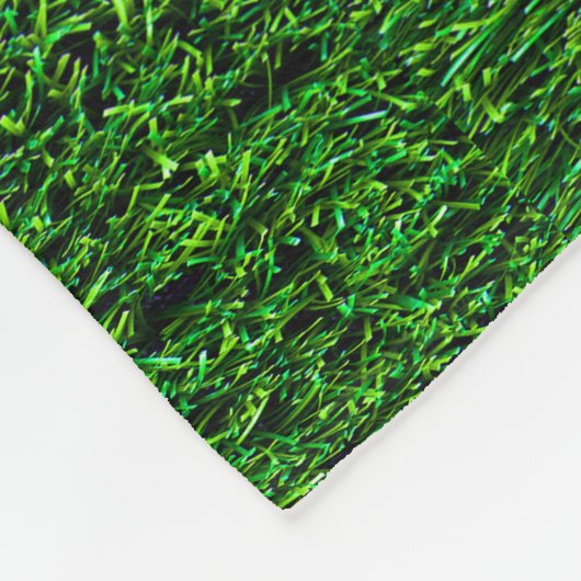 Couverture Polaire Arrière - plan d'herbe verte (Coin)