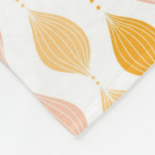 Couverture Polaire Arrière - plan d'or abstrait de motif d'ogee (Coin)