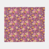 Couverture Polaire Arrière - plan doux de motif de vignes (Devant (Horizontal))