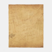 Couverture Polaire Arrière - plan écriture de fleurs d'image (Devant)