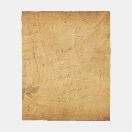 Couverture Polaire Arrière - plan écriture de fleurs d'image (Devant)