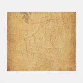 Couverture Polaire Arrière - plan écriture de fleurs d'image (Devant (Horizontal))