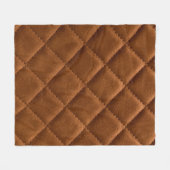 Couverture Polaire Arrière - plan en cuir Brown rhombus (Devant (Horizontal))