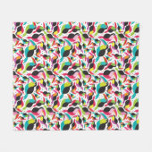 Couverture Polaire arrière - plan exotique d'oiseau de toucan du (Devant (Horizontal))