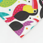 Couverture Polaire arrière - plan exotique d'oiseau de toucan du (Coin)