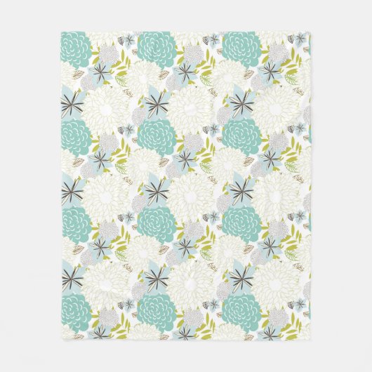 Couverture Polaire Arrière - plan floral (Devant)