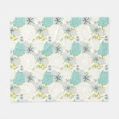 Couverture Polaire Arrière - plan floral (Devant (Horizontal))