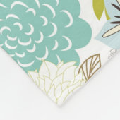 Couverture Polaire Arrière - plan floral (Coin)