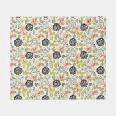 Couverture Polaire Arrière - plan floral 2 (Devant (Horizontal))