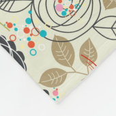 Couverture Polaire Arrière - plan floral 2 (Coin)