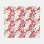 Couverture Polaire Arrière - plan floral 3 (Devant (Horizontal))